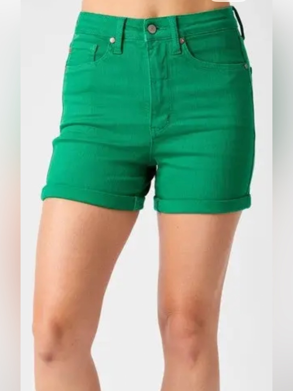 Judy Blue Vibrant Green Jean Shorts